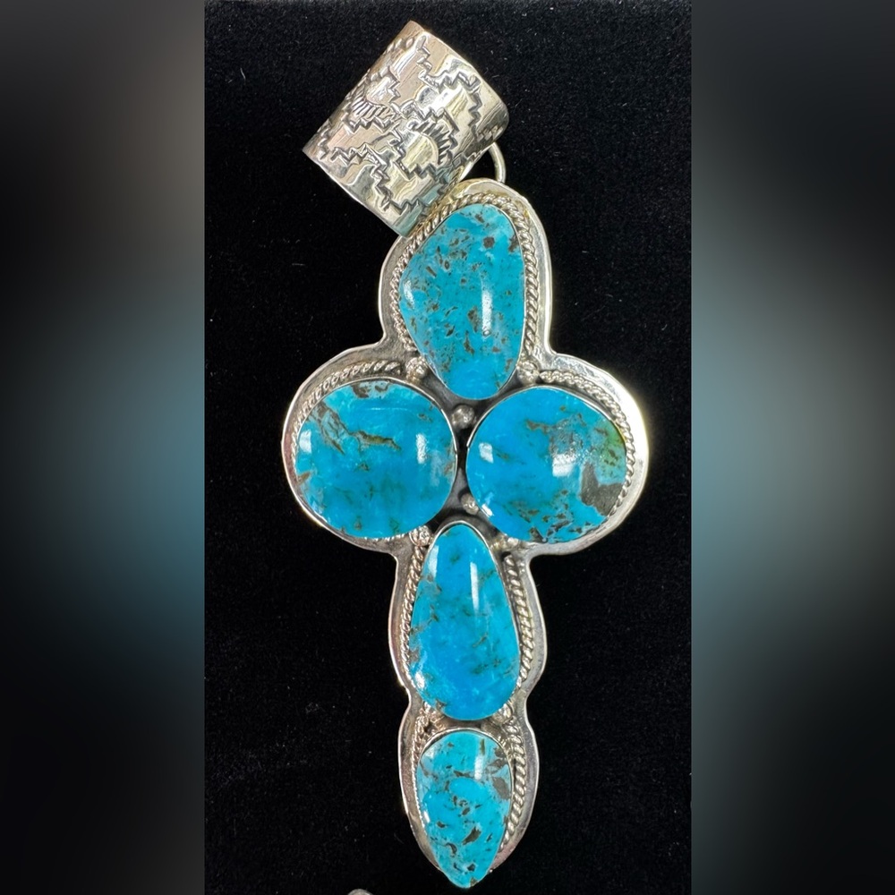 Turquoise and Silver Pendant